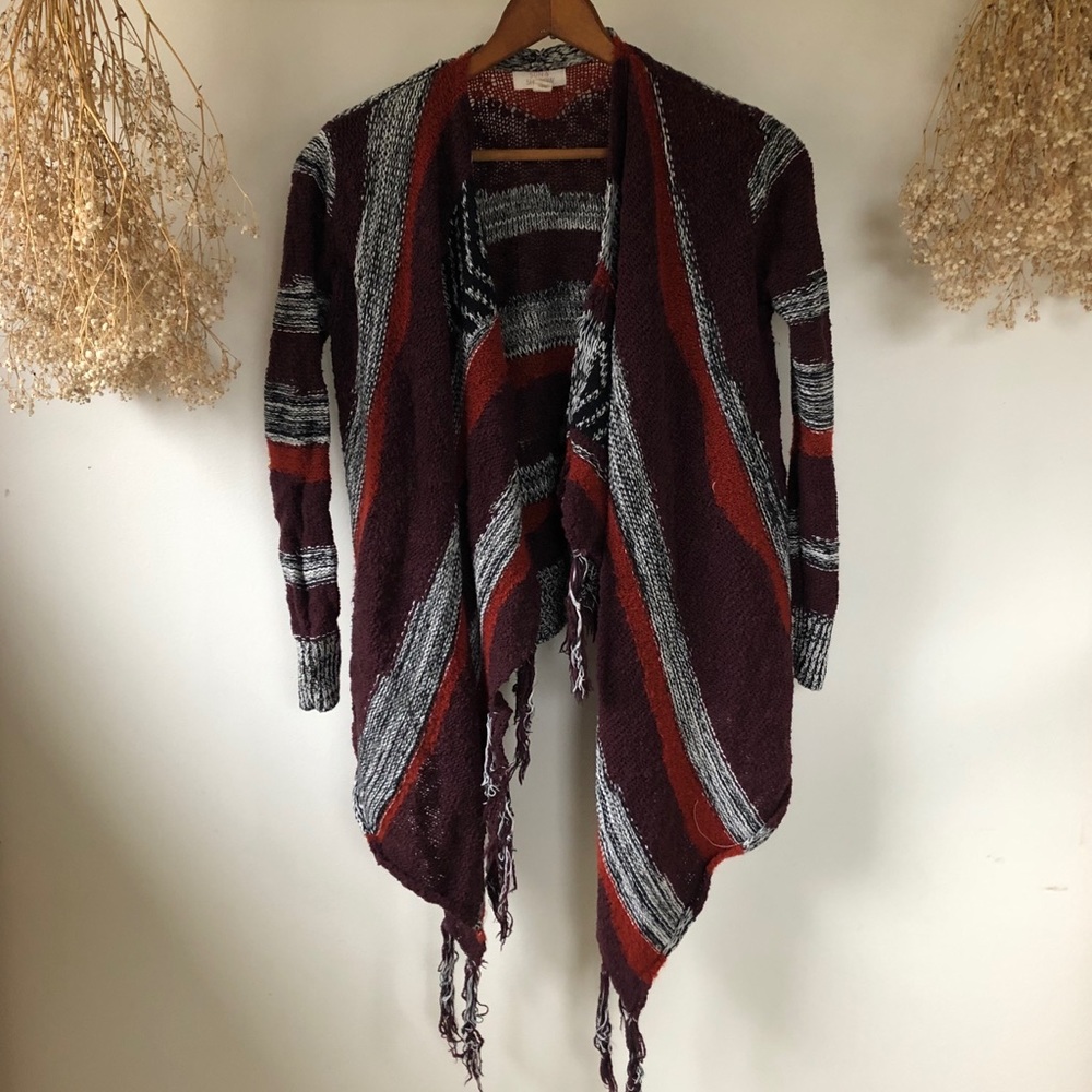Striped Knit Cardigan